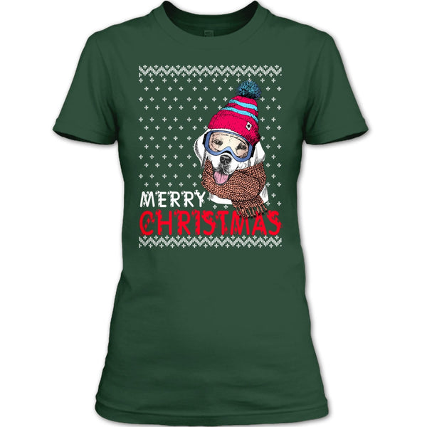 Dog Merry Christmas T Shirt, Coolest Dog Lover T Shirt