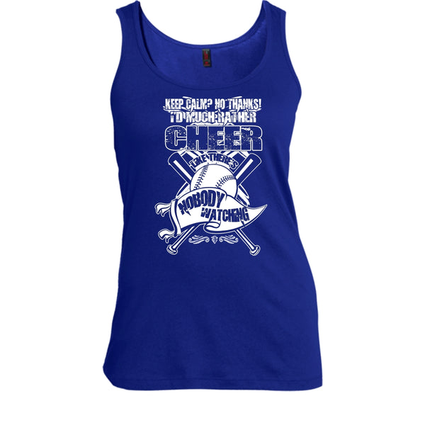 I'd Much Rather Cheer T Shirt, I'm A Baseball Player Tank Top