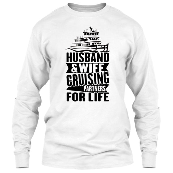 Husband & Wife T Shirt, Coolest Cruising Partners T Shirt