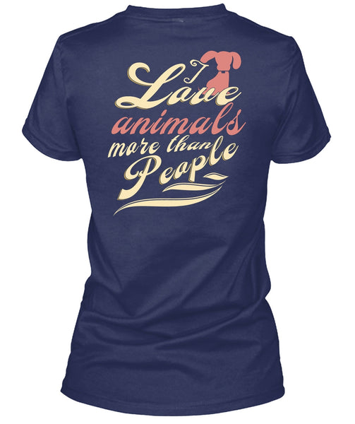 I Love Animal More Than People T Shirt, I Love Dogs T Shirt