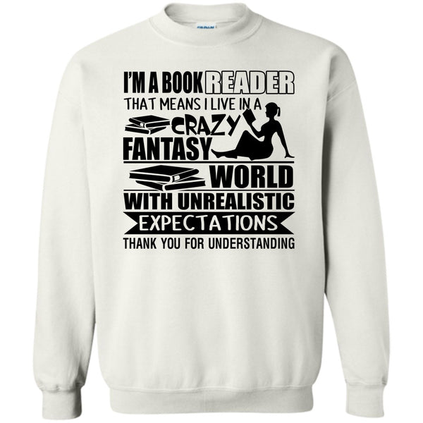 Coolest Book Reader T Shirt, I'm A Book Reader Sweatshirt