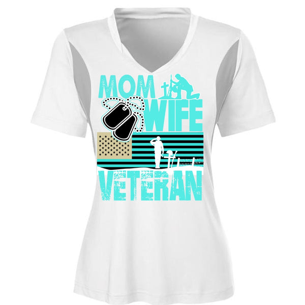 Mom Wife Veteran T Shirt, I Love Mom T Shirt, Awesome T-Shirts