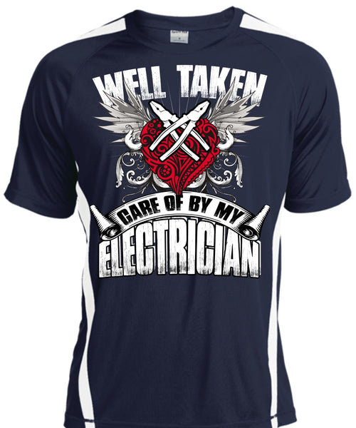 Care Of By My Electrician T Shirt, Being An Electrician T Shirt, Cool Shirt