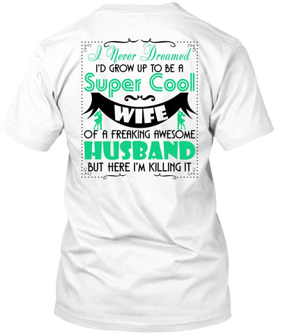 A black t-shirt with the shopify logo
