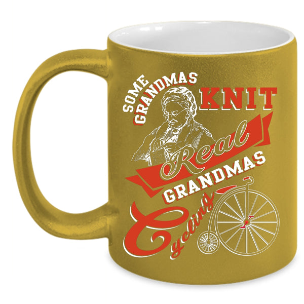 Real Grandmas Cycling Coffee Mug, Cool Grandmas Coffee Cup