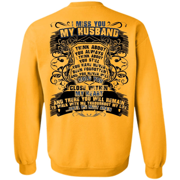 I Love Husband T Shirt, I Miss You My Husband Sweatshirt
