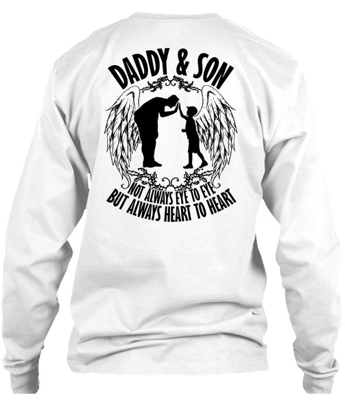 Daddy And Son Not Always Eye To Eye T Shirt, I Love Papa T Shirt