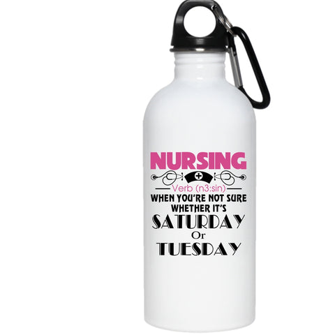 Nursing 20 oz Stainless Steel Bottle,Awesome Gift For Nurse Outdoor Sports Water Bottle