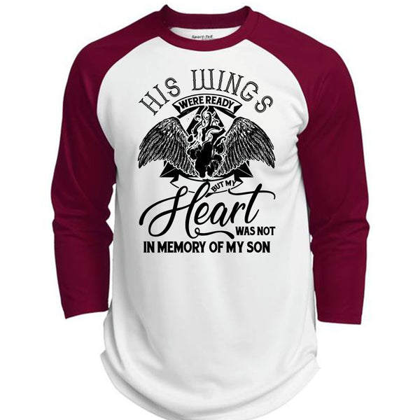 My Heart Was Not In Memory Of My Son T Shirt, I Love Son T Shirt, Awesome T-Shirts  (Polyester Game Baseball Jersey)