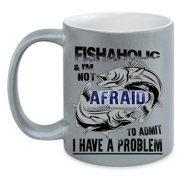 Cool Gift For Fishaholic Coffee Mug, Fishaholic Accent Mug