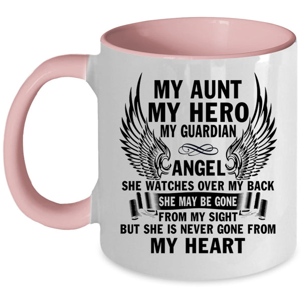 My Guardian Angel Coffee Mug, My Aunt Accent Mug