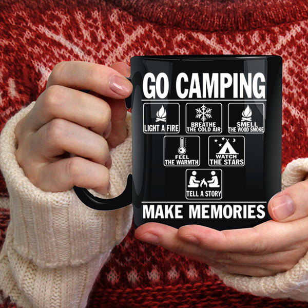 Go Camping Make Memories Coffee Mug, Watch The Stars Coffee Cup