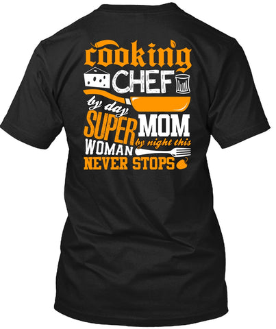 A black t-shirt with the shopify logo
