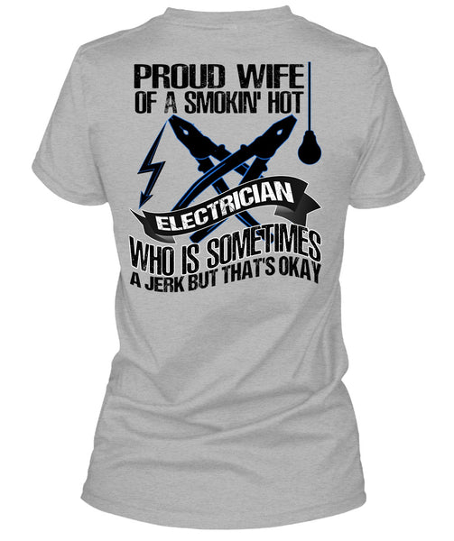 Proud Wife T Shirt, I Love Electrician T Shirt