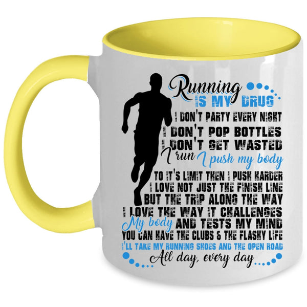 Funny Gift For Runners Coffee Mug, I Love Running Accent Mug