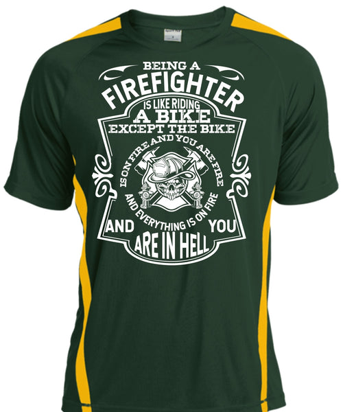Being A Firefighter T Shirt, Like Riding A Bike T Shirt, Cool Shirt