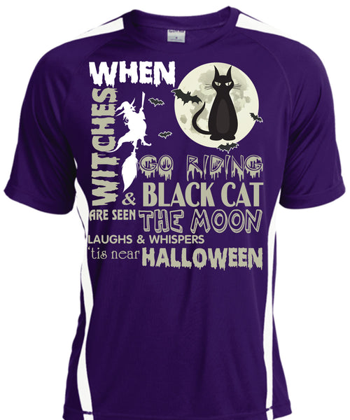 Go Riding And Black Cat Are Seen The Moon T Shirt, Tis Near Halloween T Shirt, Cool Shirt