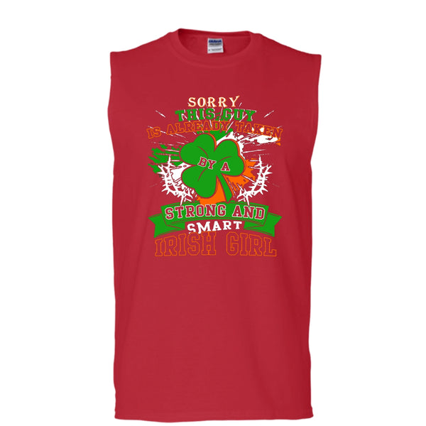 I'm Already Taken T Shirt, Taken By A Irish Girl T Shirt, Cool T Shirt (Men's Cotton Sleeveless)