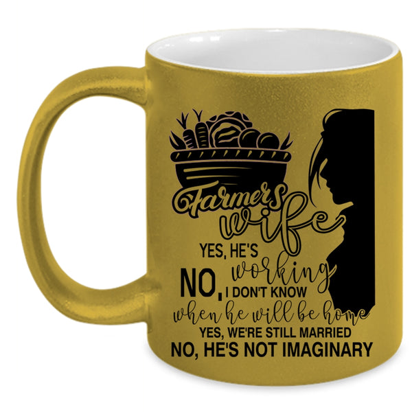Beautiful Wife Coffee Mug, Farmer's Wife Accent Mug