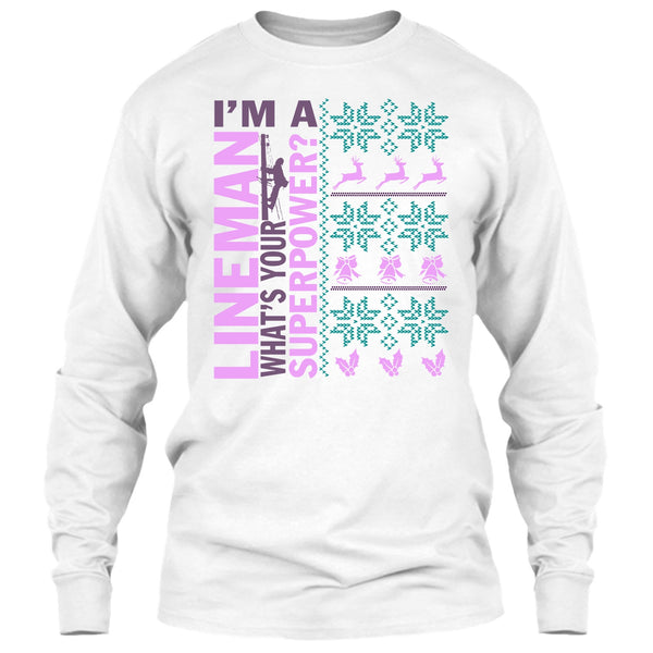 I'm A Lineman T Shirt, Lineman Merry Christmas T Shirt