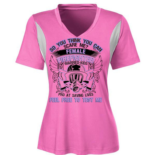 Female Firefighter Married Kids T Shirt, I Love Firefighter T Shirt, Awesome T-Shirts