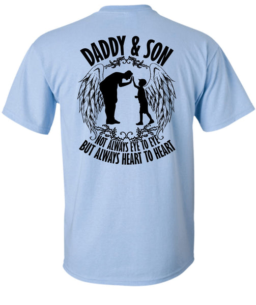 Daddy And Son Not Always Eye To Eye T Shirt, I Love Papa T Shirt