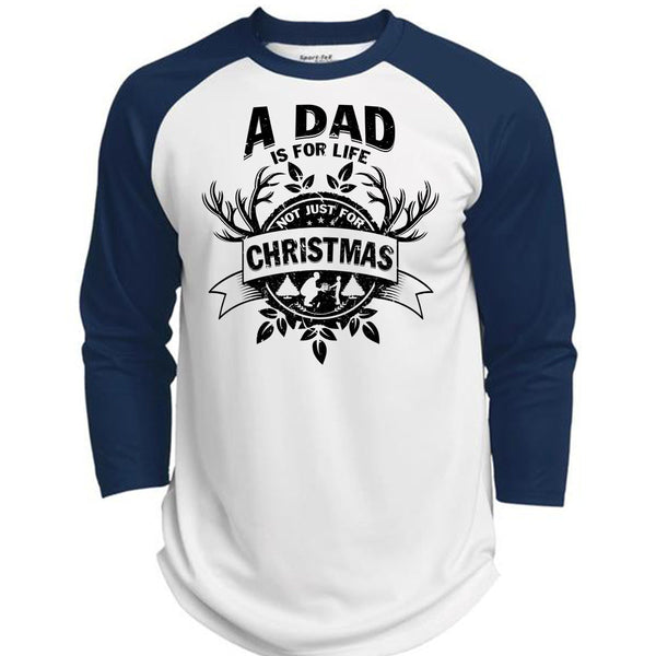 A Dad Is For Life Not Just For Christmas T Shirt, I Love Papa T Shirt, Awesome T-Shirts  (Polyester Game Baseball Jersey)