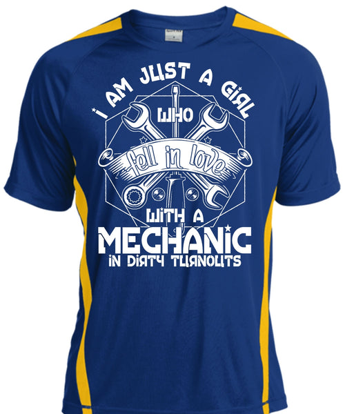 I Am Just A Girl T Shirt, Fell In Love With A Mechanic T Shirt, Cool Shirt