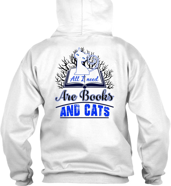 All I Need Are Books And Cats T Shirt, I Love Cat T Shirt