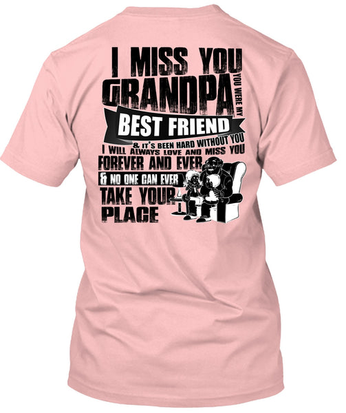 I Miss You Grandpa T Shirt, I Love Grandpa T Shirt