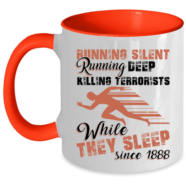 Running Deep Coffee Mug, Running Silent Accent Mug