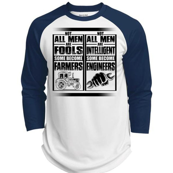 Not All Men Are Fools Some Become Farmers T Shirt, I Love Farmer T Shirt, Awesome T-Shirts  (Polyester Game Baseball Jersey)