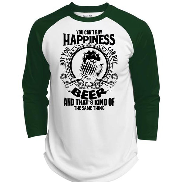 You Can't Buy Happiness T Shirt, I Love Beer T Shirt, Awesome T-Shirts  (Polyester Game Baseball Jersey)