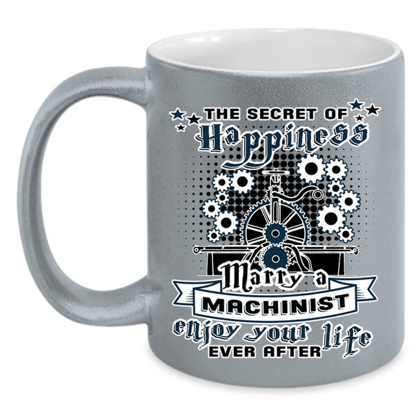 I Love Machinist Coffee Mug, Marry A Machinist Accent Mug