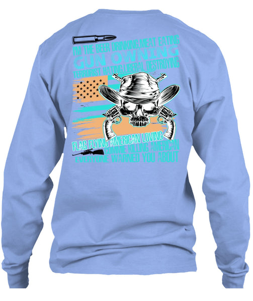 Meat Eating Gun Owning T Shirt, I Love Veteran T Shirt