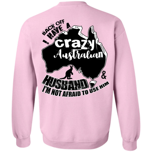 I Love Husband T Shirt, Crazy Australian Husband Sweatshirt