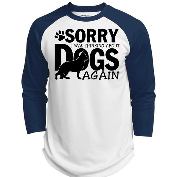 I Was Thinking About Dogs Again T Shirt, I Love My Dog T Shirt, Awesome T-Shirts  (Polyester Game Baseball Jersey)