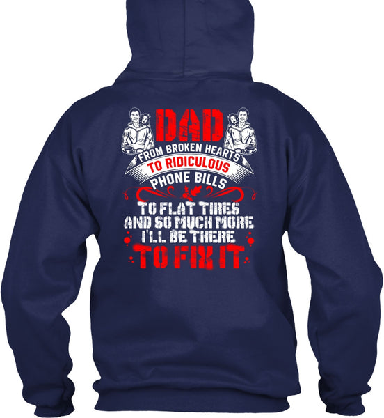 Dad From Broken Heart T Shirt, Being A Papa T Shirt