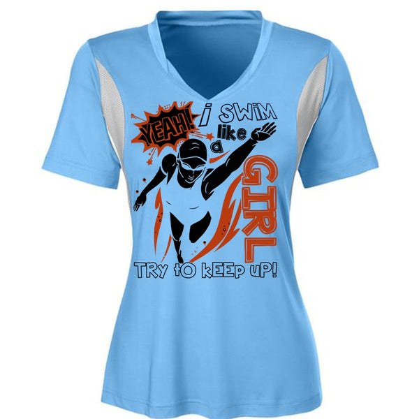 I Swim Like A Girl T Shirt, I Love Swimming T Shirt, Awesome T-Shirts