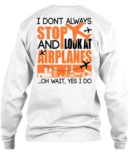 Look At Airplanes T Shirt, I Love Aiplanes T Shirt