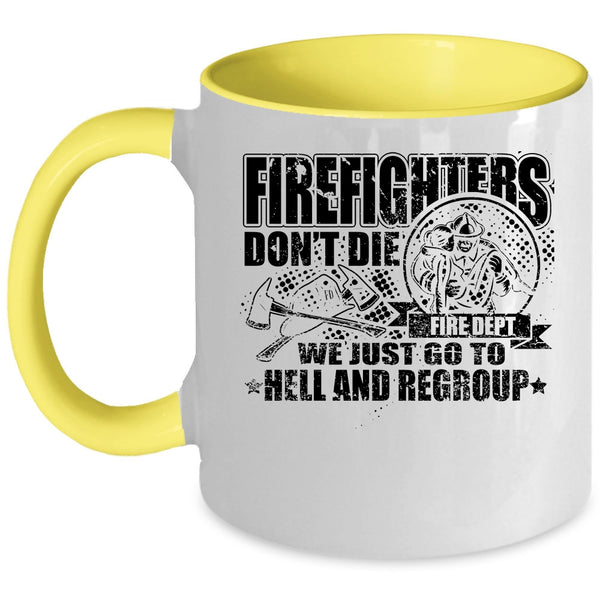 Cool Gift For Firefighter Coffee Mug, Firefighters Accent Mug