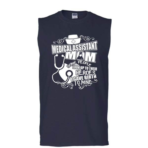 Medical Assistant Mom T Shirt, I'm A Medical Assistant Mom Tank Top (Men's Cotton Sleeveless)