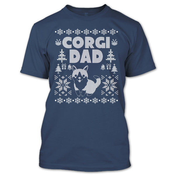 Corgi Dad T Shirt, Coolest Dog Lover T Shirt