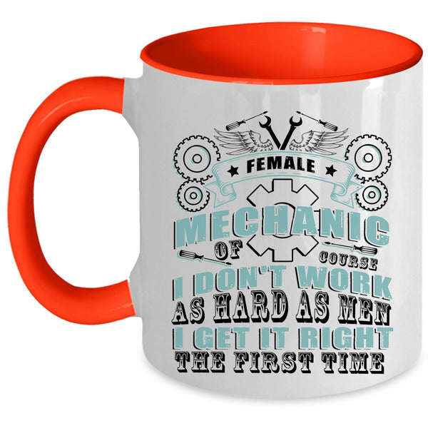 Cool Gift For My Mom Coffee Mug, Female Mechanic Accent Mug