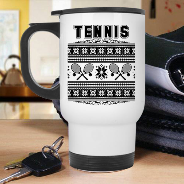 Christmas Family Vacation Travel Mug, Tennis Mug