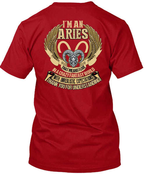 I'm An Aries T Shirt, Thank You For Understanding T Shirt