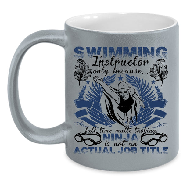 Cute Gift For Instructor Coffee Mug, Swimming Instructor Accent Mug