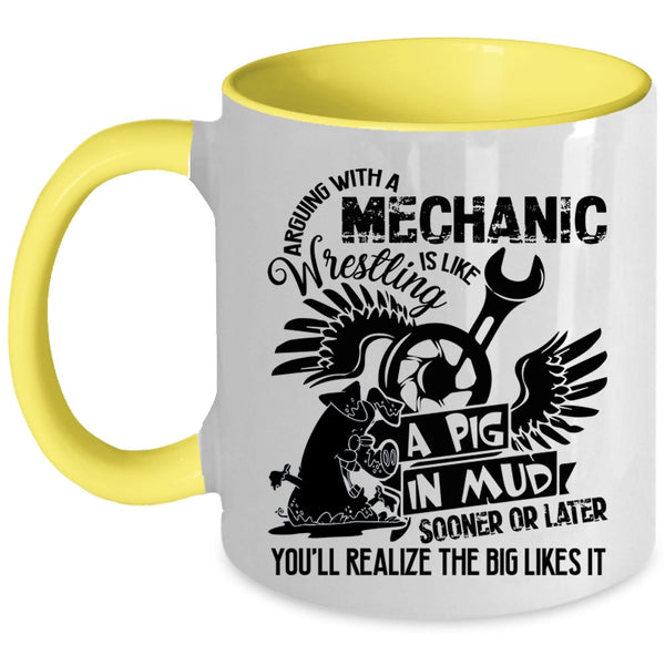 Funny Gift For Mechanics Coffee Mug, Cool Mechanics Accent Mug