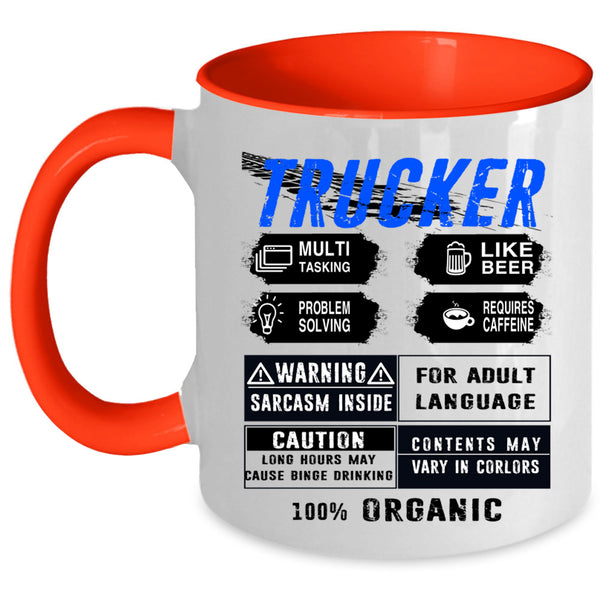Awesome Gift For Trucker Coffee Mug, Trucker Accent Mug