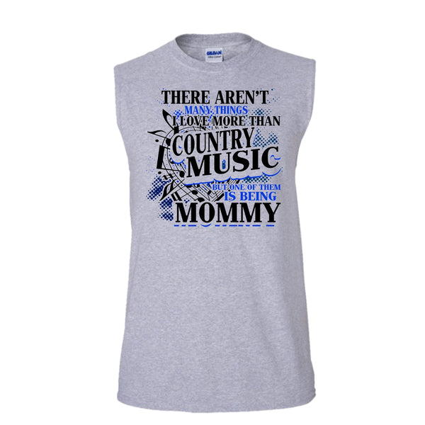I Love More Than Country Music T Shirt, Country Music Tank Top (Men's Cotton Sleeveless)